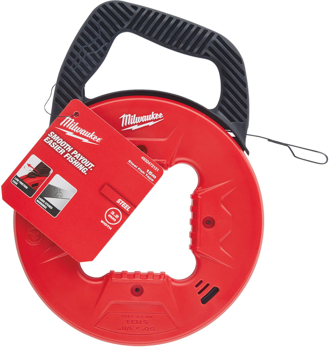 Milwaukee Steel Fish Tape 15m