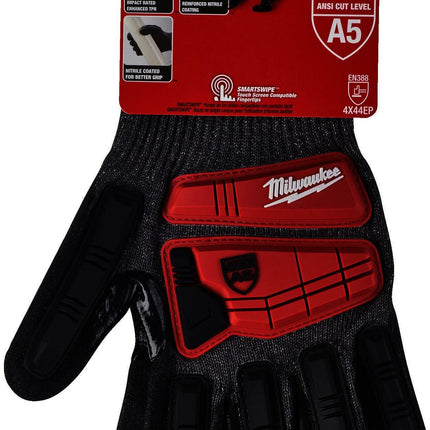 كفوف Milwaukee Impact Cut ضد القطع مستوى E - مقاس 10/XL - قطعة واحدة