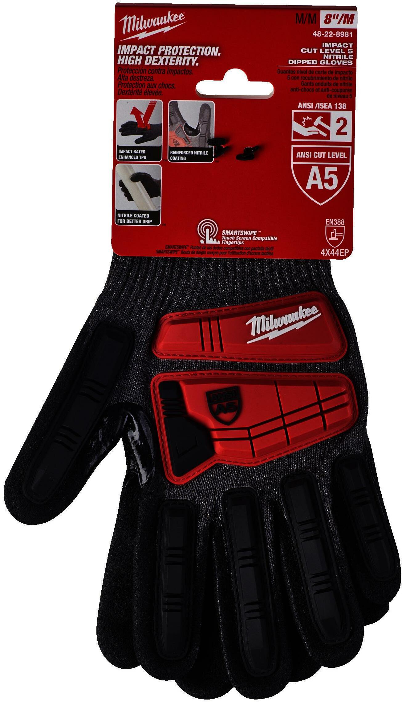 كفوف Milwaukee Impact Cut ضد القطع مستوى E - مقاس 10/XL - قطعة واحدة كفوف Milwaukee Impact Cut ضد القطع مستوى E - مقاس 10/XL - قطعة واحدة