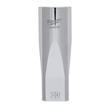 لقم (Sockets) ميلواكي عميقة برأس 1/2 بوصة متري - متوفرة بمقاسات 11 مم إلى 23 مم