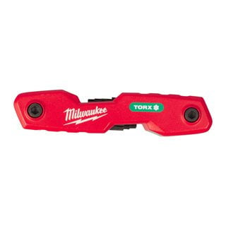 طقم مفاتيح توركس (Torx) ميلواكي (Milwaukee) قابل للطي - 8 قطع طقم مفاتيح توركس (Torx) ميلواكي (Milwaukee) قابل للطي - 8 قطع