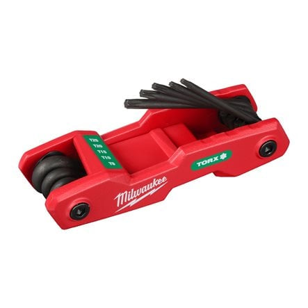 طقم مفاتيح توركس (Torx) ميلواكي (Milwaukee) قابل للطي - 8 قطع طقم مفاتيح توركس (Torx) ميلواكي (Milwaukee) قابل للطي - 8 قطع