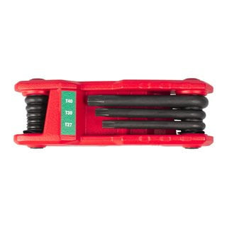 طقم مفاتيح توركس (Torx) ميلواكي (Milwaukee) قابل للطي - 8 قطع طقم مفاتيح توركس (Torx) ميلواكي (Milwaukee) قابل للطي - 8 قطع