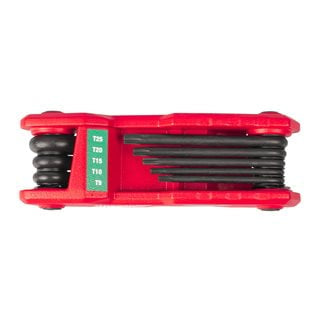 طقم مفاتيح توركس (Torx) ميلواكي (Milwaukee) قابل للطي - 8 قطع طقم مفاتيح توركس (Torx) ميلواكي (Milwaukee) قابل للطي - 8 قطع