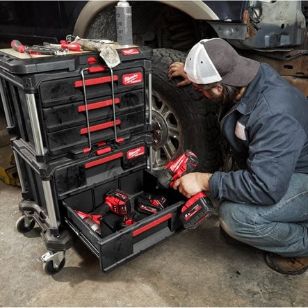 Milwaukee PACKOUT Transportation Kit - 3 Piece Modular Storage System Milwaukee PACKOUT Transportation Kit - 3 Piece Modular Storage System