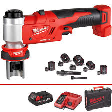 Milwaukee M18™ FORCE LOGIC™ Hydraulic Knockout Punch Kit
