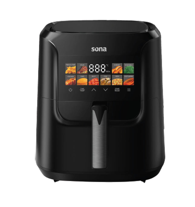 Sona Air Fryer 8 L Black 10 cooking programs 2000W