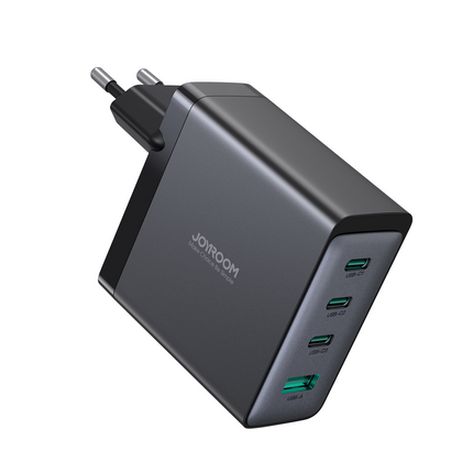 GaN Ultra JR-TCG04EU 100W 3C1A Fast Charger-Black+100W C to C Cable 1.2m-Black (EU)
