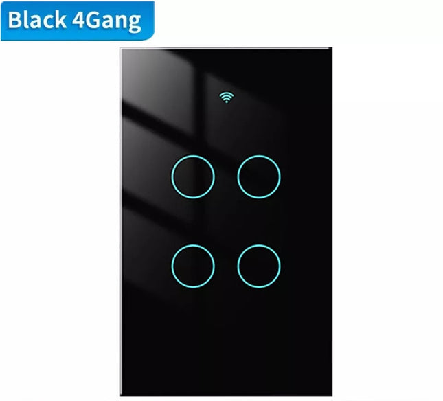 MOES - Zigbee Smart Switch - 4Gang - US Type - Black