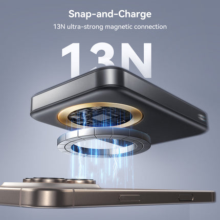 Joyroom JR-PBM12 22.5W Magnetic Wireless Power Bank 10000mAh with Ring Holder