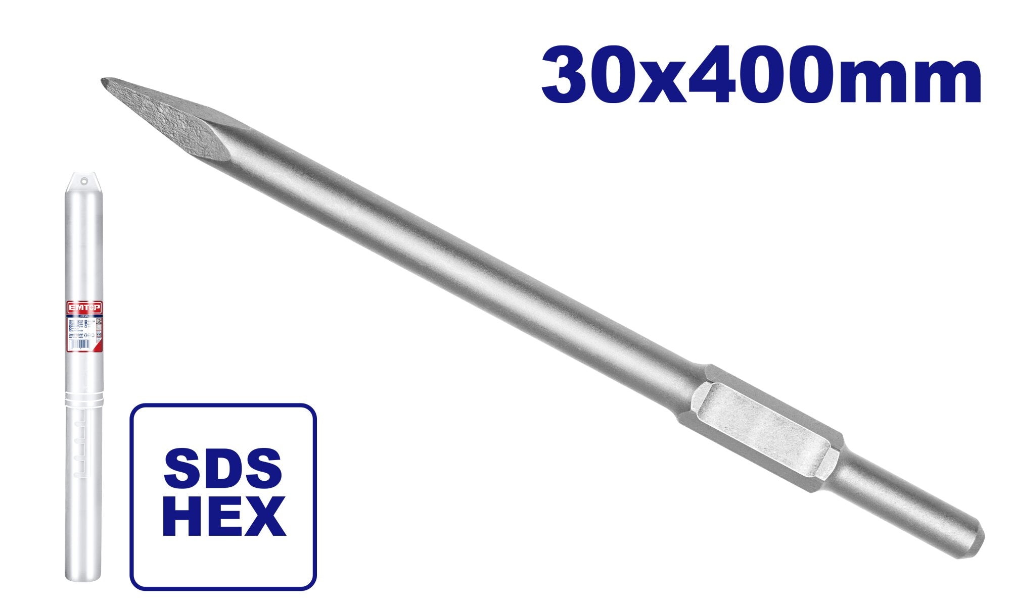 EMTOP Hex Pointed Chisel EMTOP Hex Pointed Chisel
