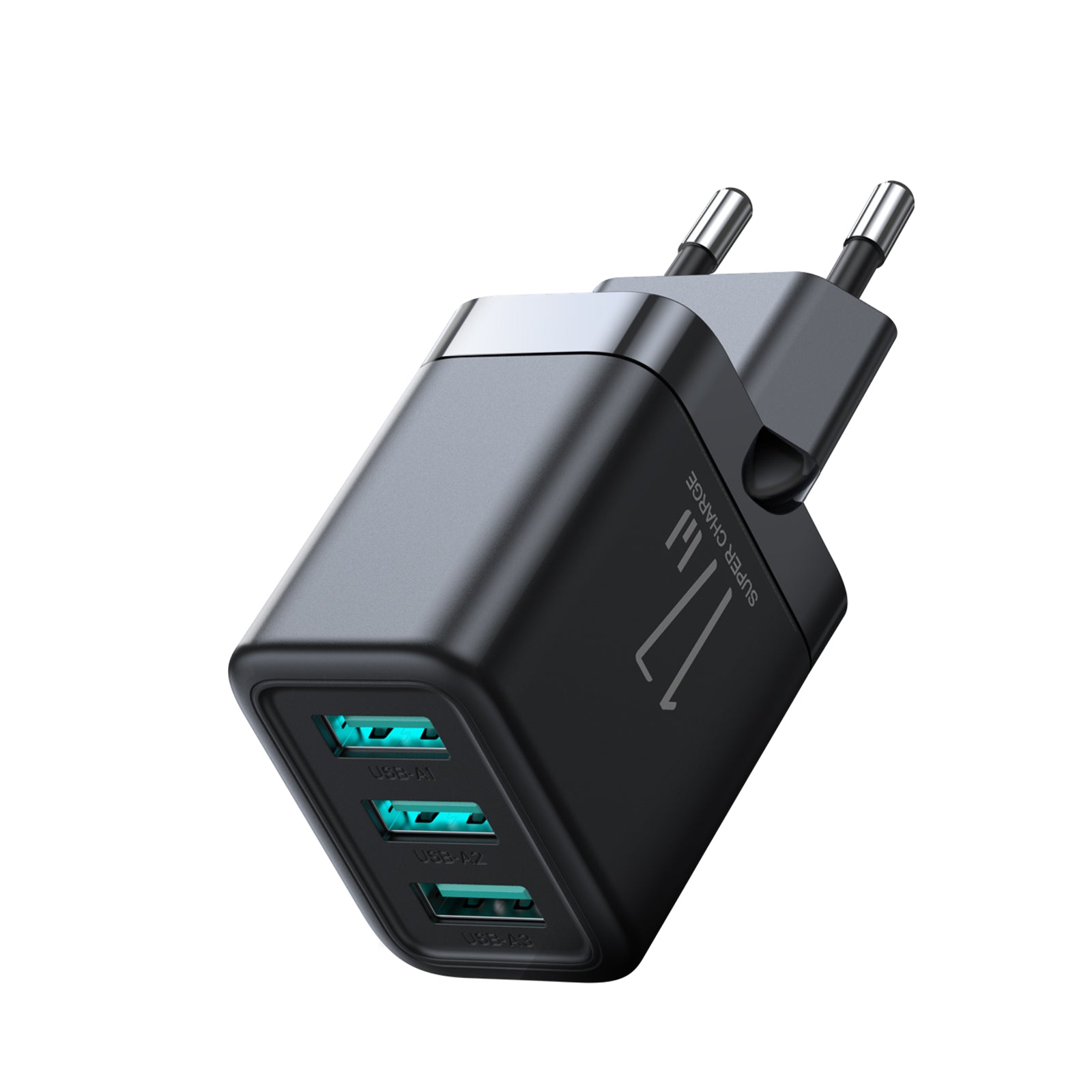 شاحن JR-TCN02 3.4A 3USB - أسود شاحن JR-TCN02 3.4A 3USB - أسود
