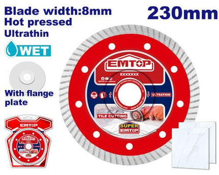 EMTOP Ultrathin Diamond Disc 230mm
