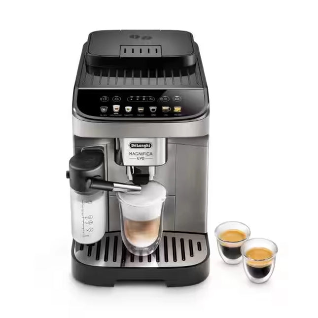 Delonghi Espresso Machine 15-bar 1.8L 1450W with Coffee Grinder and Milk Tank Water Filter