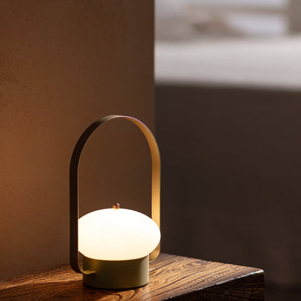 Gaia Touch Gold Lampshade with Luminous Finish