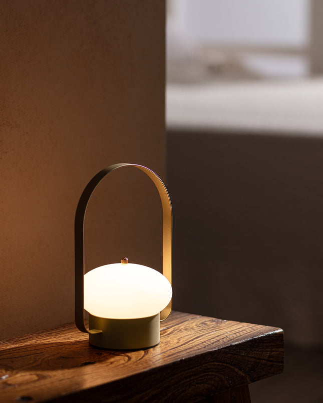 Gaia Touch Gold Lampshade with Luminous Finish
