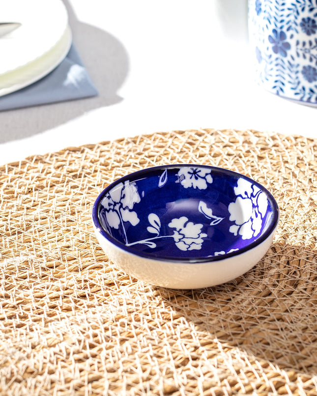 Rêve Bleu Rennes New Bone China Mini Plate - Drop Motif
