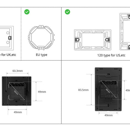 M5-3C-86 SONOFF SwitchMan Smart Wall Switch M5