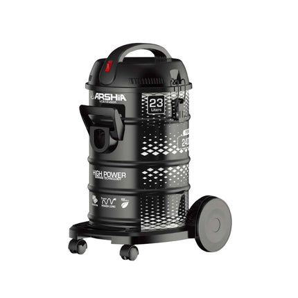 2604 Arshia Drum Vacuum Cleaner 23L Black