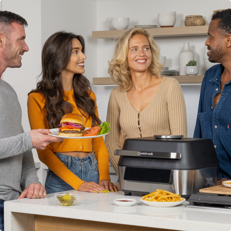 شواية وقلاية هوائية NUTRICOOK الذكية XL | وظائف 6 في 1 | ميزان حرارة ذكي شواية وقلاية هوائية NUTRICOOK الذكية XL | وظائف 6 في 1 | ميزان حرارة ذكي
