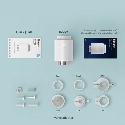TRVZB SONOFF Zigbee Thermostatic Radiator Valve | TRVZB