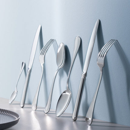 Syrena 42 Piece Silver Cutlery Set for Dining