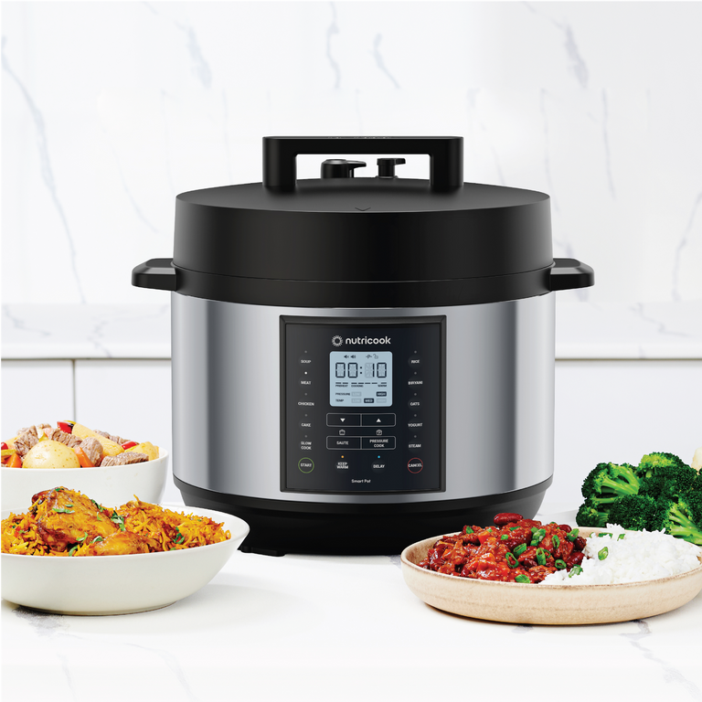 طنجرة NUTRICOOK Smart Pot 2 | متعددة الاستخدامات 9 في 1 | 10 لتر - ستانلس ستيل طنجرة NUTRICOOK Smart Pot 2 | متعددة الاستخدامات 9 في 1 | 10 لتر - ستانلس ستيل