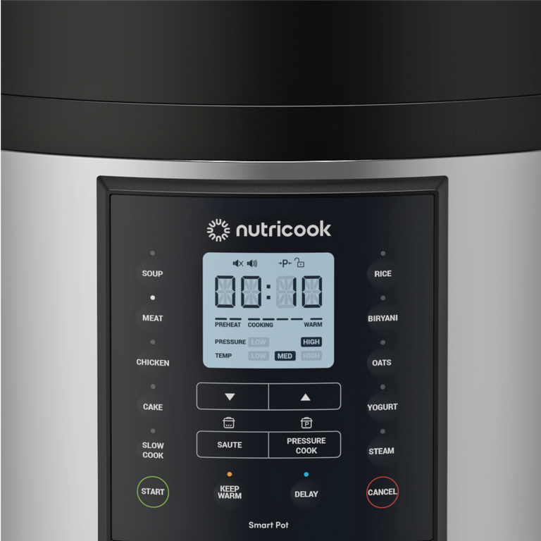 طنجرة NUTRICOOK Smart Pot 2 | متعددة الاستخدامات 9 في 1 | 10 لتر - ستانلس ستيل طنجرة NUTRICOOK Smart Pot 2 | متعددة الاستخدامات 9 في 1 | 10 لتر - ستانلس ستيل