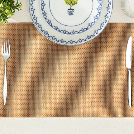 Leva 4-Piece Natural Tone Placemats Set