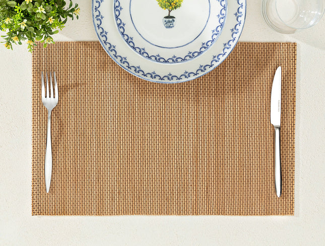 Leva 4-Piece Natural Tone Placemats Set