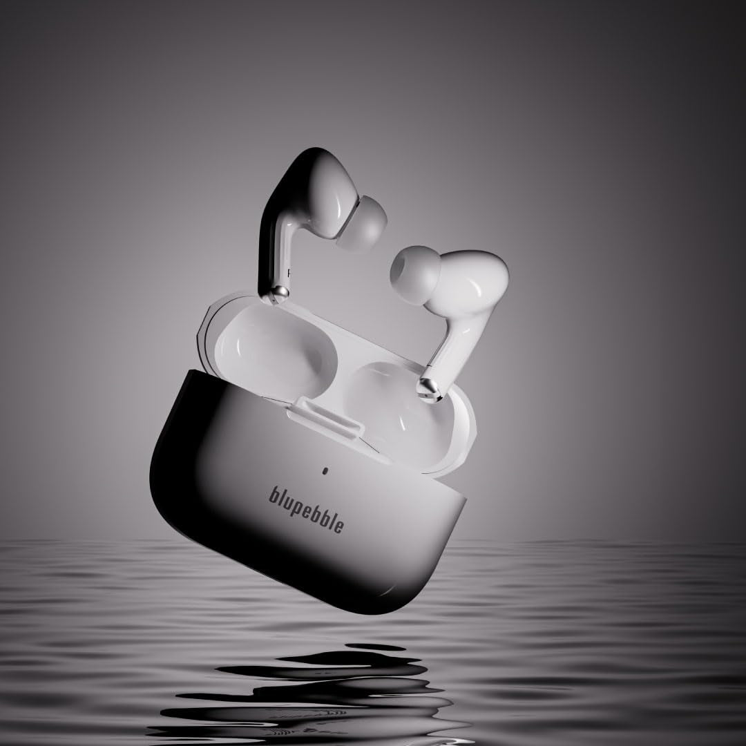 TuneFlow Pro True Wireless Earbuds - Active Noise Cancelling (ANC) - Deep Bass - 40-Hour Total Playtime - Bluetooth 5.3 - Touch Controls - White TuneFlow Pro True Wireless Earbuds - Active Noise Cancelling (ANC) - Deep Bass - 40-Hour Total Playtime - Bluetooth 5.3 - Touch Controls - White