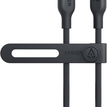 Anker 542 USB-C to Lightning Cable (Bio-Based) 90cm — 30W Fast Charge, 20,000 Bends — Black