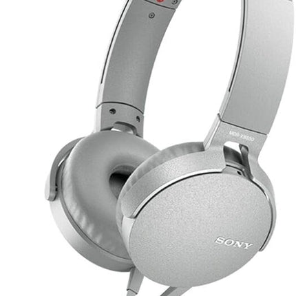 Sony MDR-XB550AP Extra Bass Wired On-Ear Headphones - White
