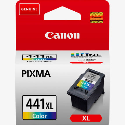 Canon CL-441XL Genuine High Yield Tri-Color Ink Cartridge - Cyan, Magenta & Yellow - FINE Technology - Compatible with PIXMA MG2140, MG3140, MG4240, MX374, MX514