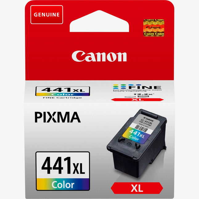 Canon CL-441XL Genuine High Yield Tri-Color Ink Cartridge - Cyan, Magenta & Yellow - FINE Technology - Compatible with PIXMA MG2140, MG3140, MG4240, MX374, MX514