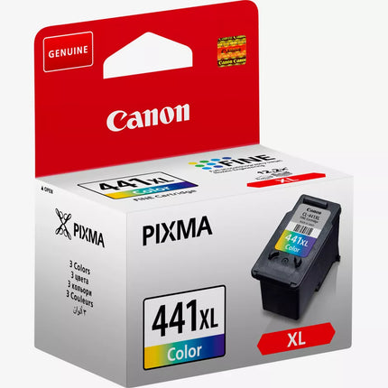 Canon CL-441XL Genuine High Yield Tri-Color Ink Cartridge - Cyan, Magenta & Yellow - FINE Technology - Compatible with PIXMA MG2140, MG3140, MG4240, MX374, MX514