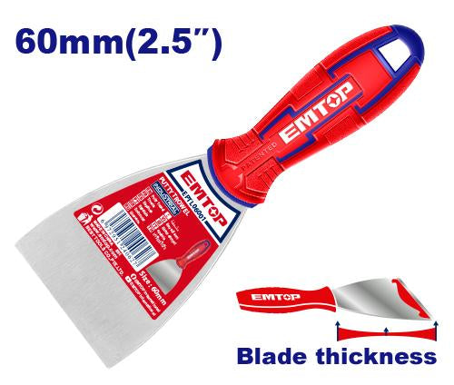 EMTOP EPTL06001 Rubber Hand Putty Knife – 60MM