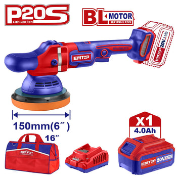 EMTOP ELAP20151 20V Cordless Polisher