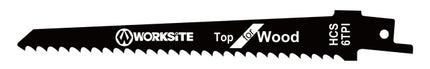 WTR6T worksite Reciprocating Saw Blade from worksite 6TPI for Wood Cutting | WTR6T