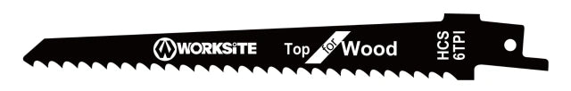 WTR6T worksite Reciprocating Saw Blade from worksite 6TPI for Wood Cutting | WTR6T