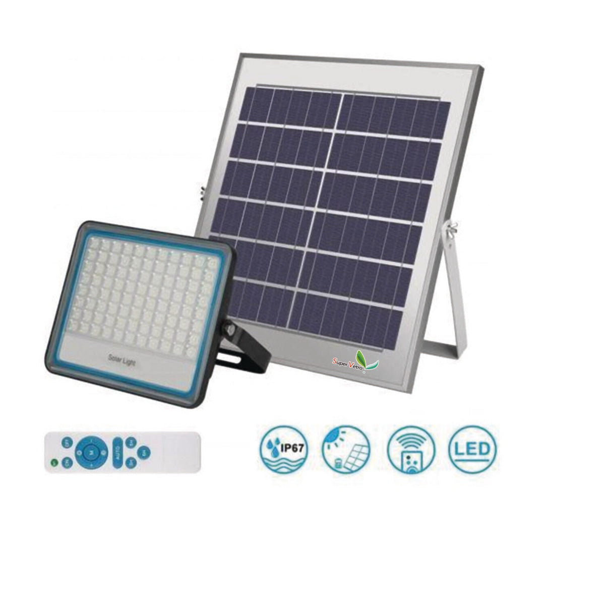 ضوء LED شمسي 200 واط من سوبرفترو صديق للبيئة | موديل 230804 ضوء LED شمسي 200 واط من سوبرفترو صديق للبيئة | موديل 230804