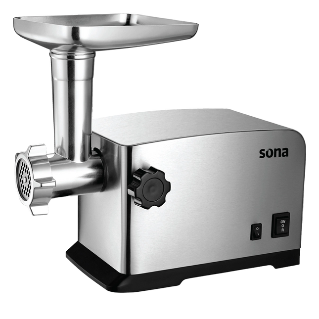 10.13.45.0004SonaSona Meat Grinder 1800W Stainless Steel With Accessories For Chopping And Kibbeh
