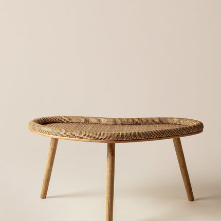 Perla Natural Rattan Coffee Table – 77x41x39 cm