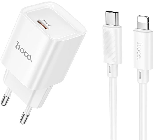 Hoco C146A Charm 20W USB-C PD Charger with Lightning Cable