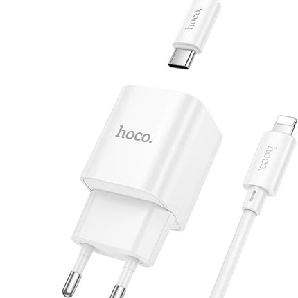 Hoco C146A Charm 20W USB-C PD Charger with Lightning Cable
