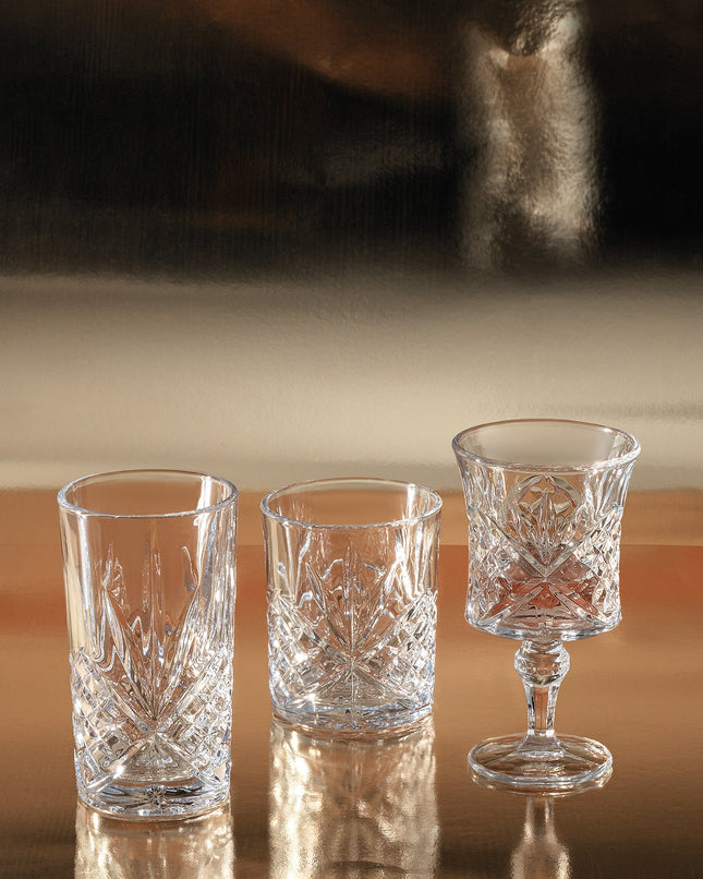 Aron 18-Piece Glass Wedding Set – Premium Glassware