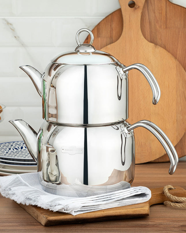 Azura Stainless Steel Teapot Set - Medium Size