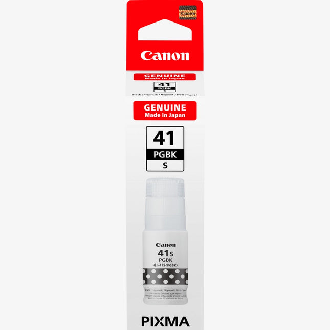Canon GI-41S Genuine Refillable Ink Bottle - Choose Color: Black, Cyan, Magenta, or Yellow - High-Quality Printing - Compatible with PIXMA G-Series MegaTank