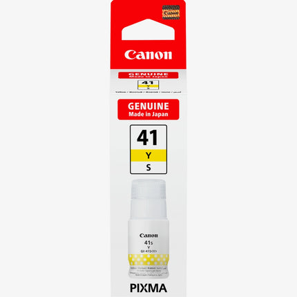 Canon GI-41S Genuine Refillable Ink Bottle - Choose Color: Cyan, Magenta, or Yellow - Vivid Color Printing - Compatible with PIXMA G-Series MegaTank