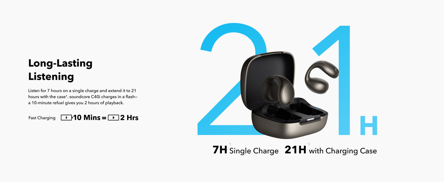 سماعة Soundcore C40i | سماعات أذن مرنة ومريحة سماعة Soundcore C40i | سماعات أذن مرنة ومريحة